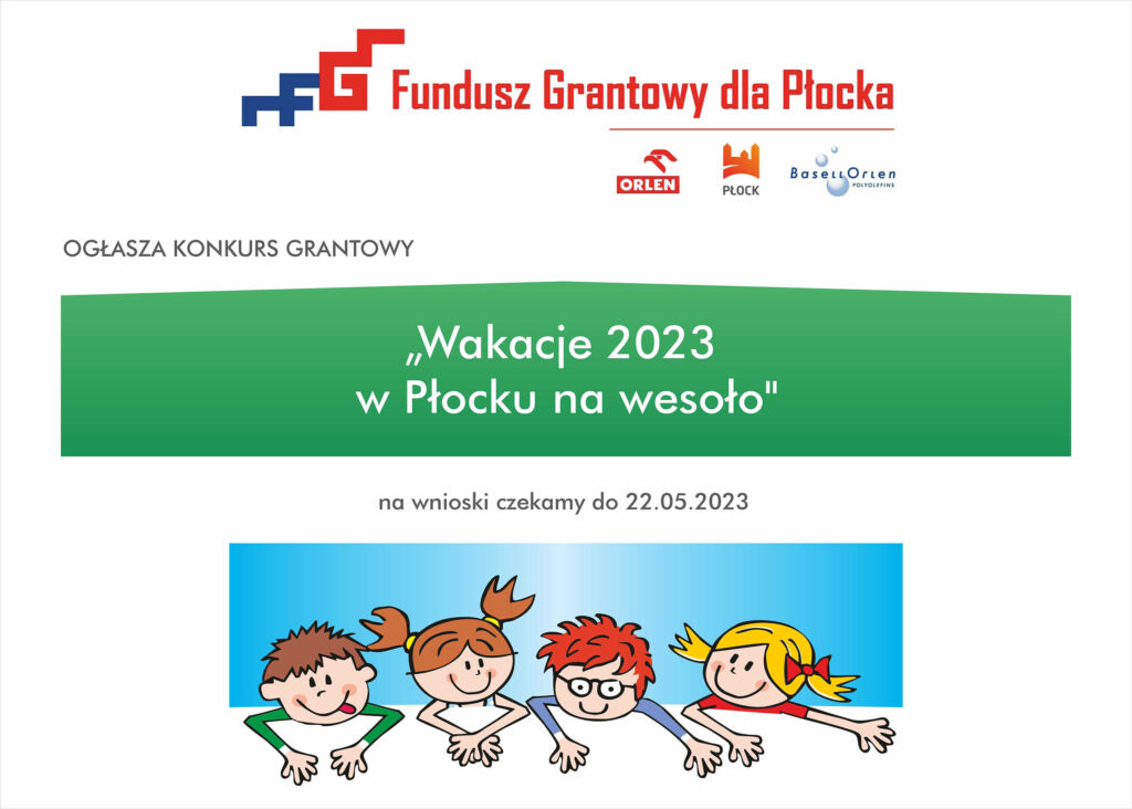 Ogłaszamy konkurs Wakacje 2023 w Płocku na wesoło.